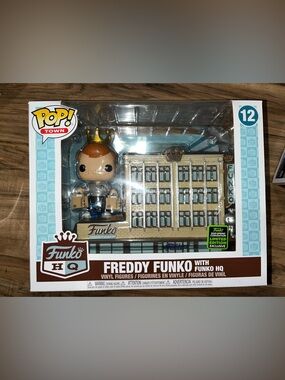 Freddy Funko with Funko HQ Funko Pop Town